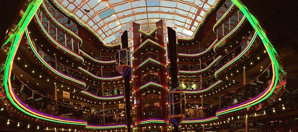 drive-swim-fly-mexico-ensenada-carnival-cruise-inside-neon-lights-atrium