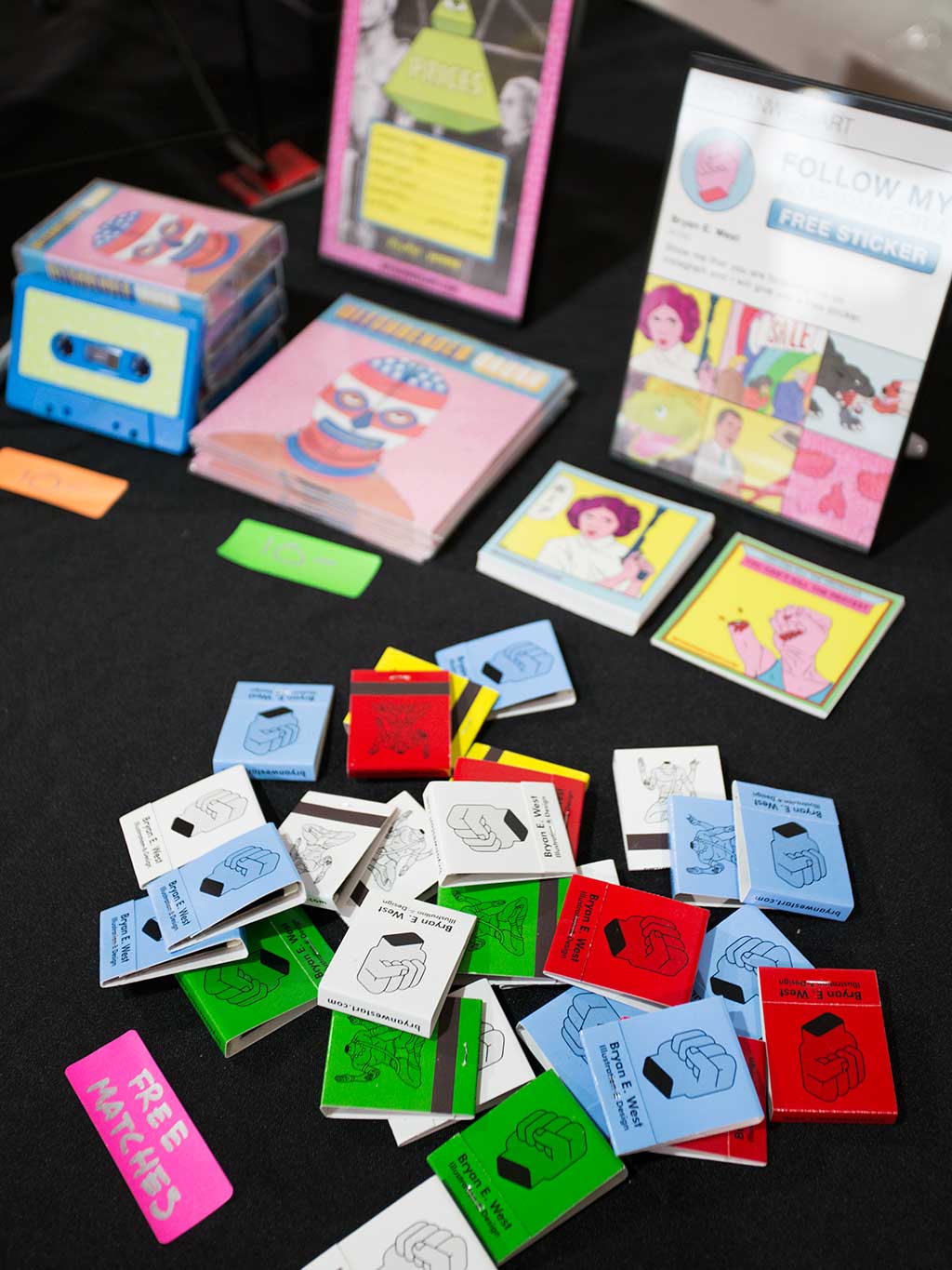 drive-swim-fly-san-juan-bautista-california-vertigo-coffee-roasters-bryan-west-art-show-match-books