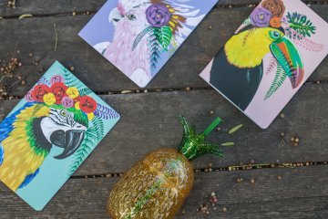drive-swim-fly-california-pineapple-collection-colorful-bird-journals-marshalls-glitter-pinapple