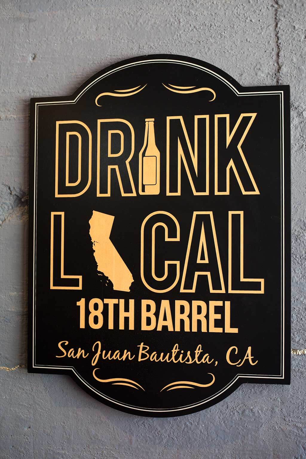 drive-swim-fly-18th-barrel-wine-and-beer-tasting-room-san-juan-bautista-california-alcohol-drink-local-sign