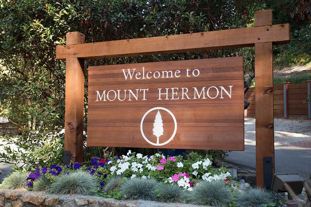 drive-swim-fly-california-mount-hermon-christian-retreat-camp-outdoor-wooden-welcome-sign