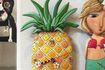 drive-swim-fly-santa-barbara-california-pineapple-clock