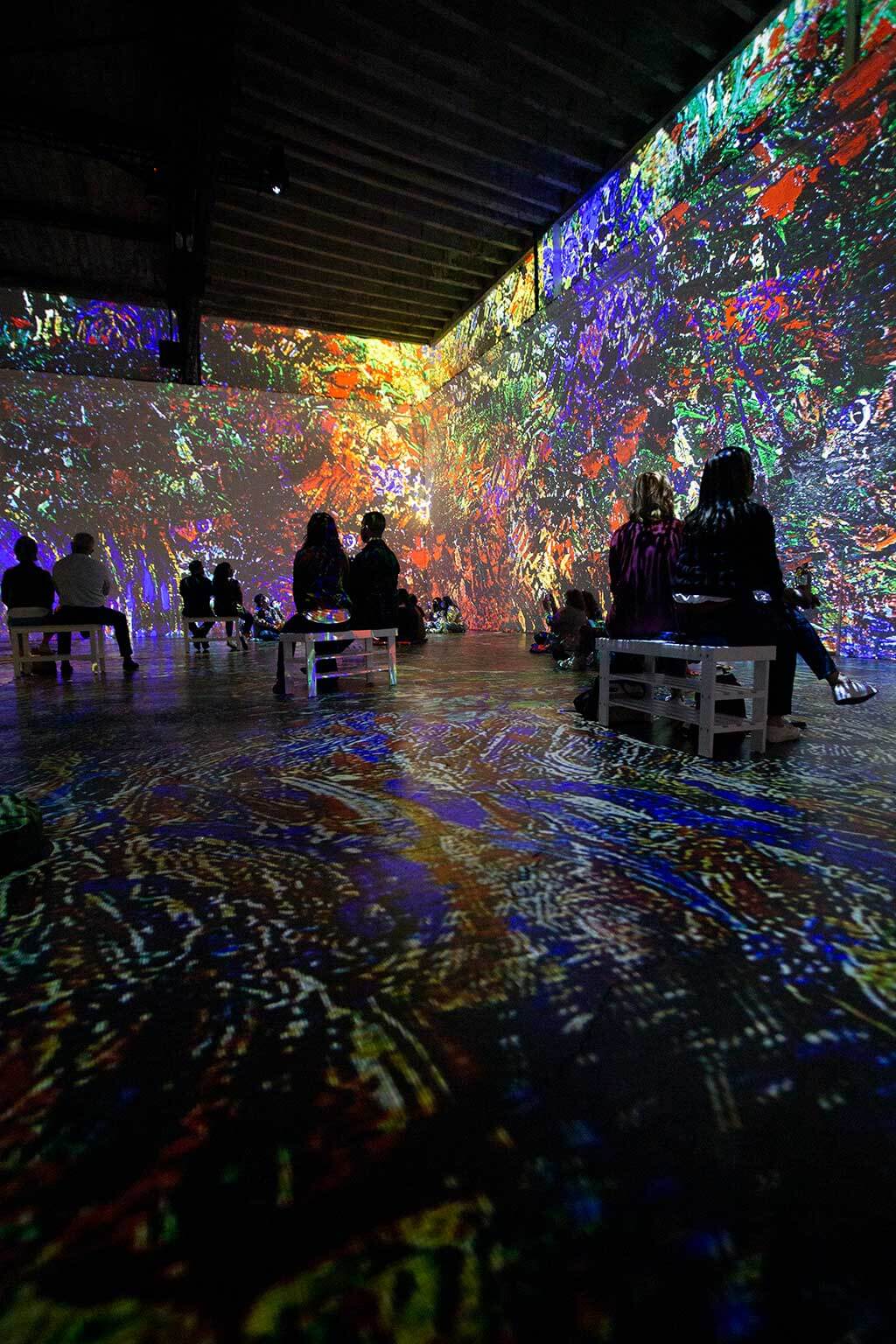 drive-swim-fly-san-francisco-vincent-van-gogh-experience-video-exhibit-projection-colorful-flowers-painting