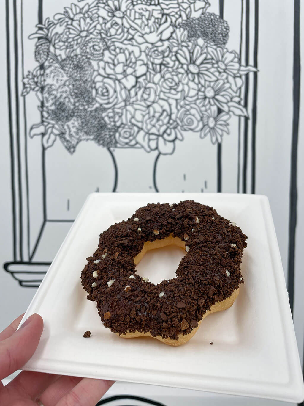 drive-swim-fly-chicago-illinois-2d-restaurant-cartoon-black-and-white-chocolate-cookie-crumble-donut