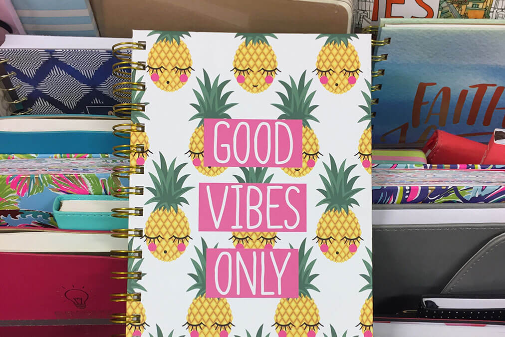 drive-swim-fly-pineapple-collection-notebook-good-vibes-only-marshalls-stationery-horizontal