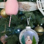 drive-swim-fly-pink-christmas-decor-holiday-cotton-candy-house-in-snow-globe