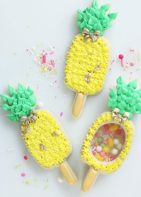drive-swim-fly-pineapple-collection-sugar-cookies-candy-sprinkles
