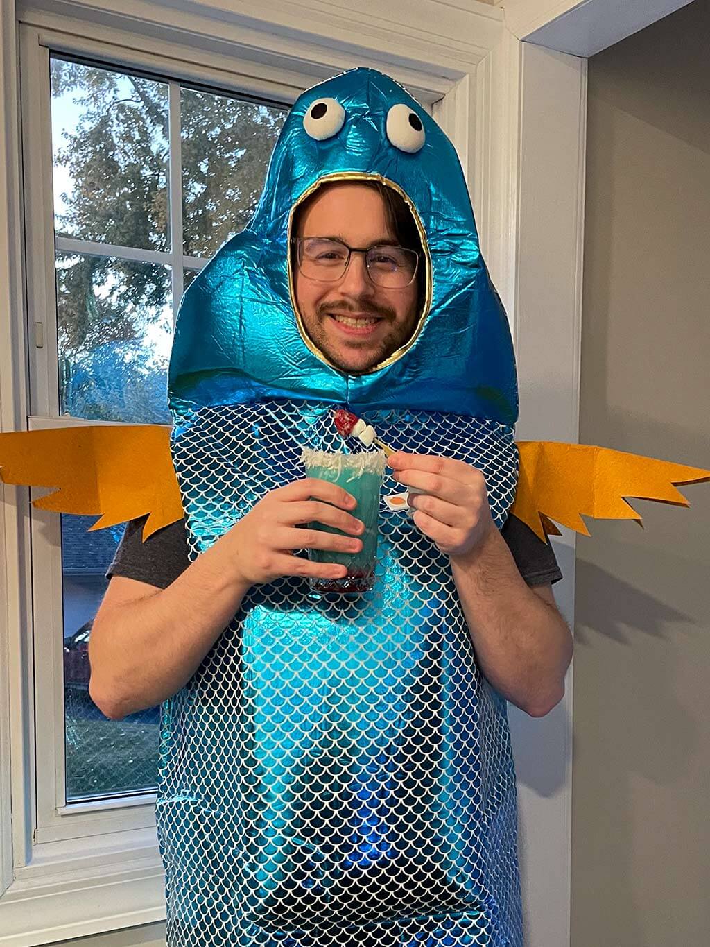 drive-swim-fly-halloween-party-brad-shiny-blue-fish-costume
