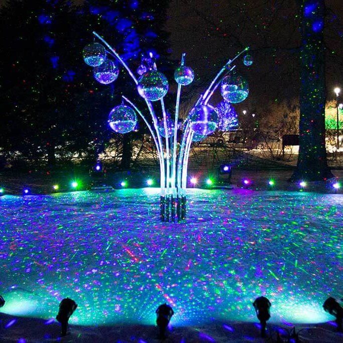 drive-swim-fly-lisle-illinois-morton-arboretum-illumination-holiday-lights-winter-celebration-blue-disco-balls-header