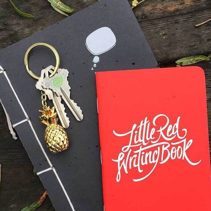 drive-swim-fly-pineapple-collection-keychain-notebooks