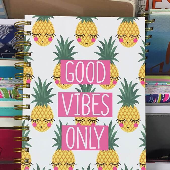 drive-swim-fly-pineapple-collection-notebook-good-vibes-only-marshalls-stationery-horizontal