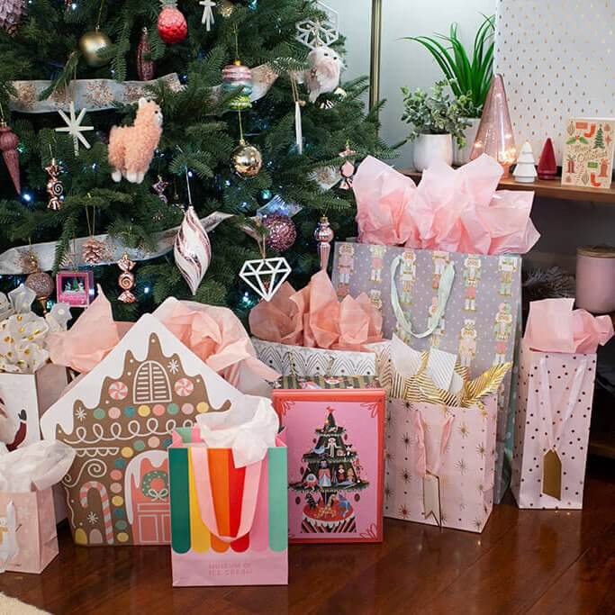 drive-swim-fly-pink-christmas-decor-holiday-pink-gift-bags-1